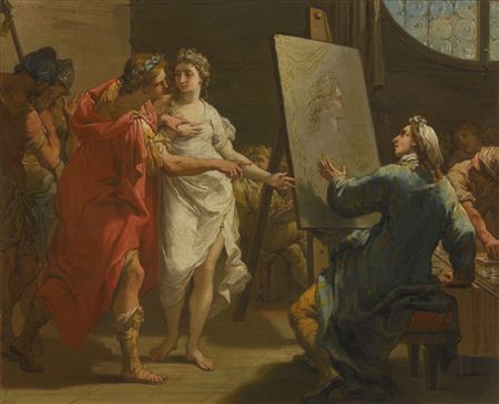 ALEXANDER AND DIOGENES; ALEXANDER PRESENTING CAMPASPE TO APELLES (2)