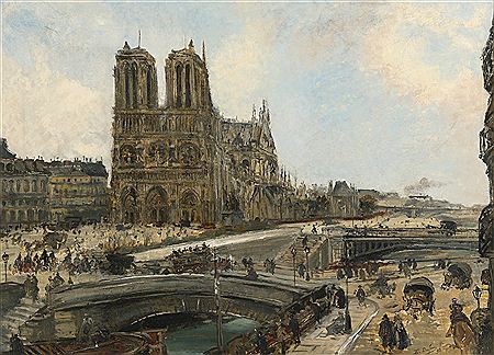 VIEW OF PARIS WITH NOTRE DAME by Edouard-Jacques Dufeu - Auction record, sale price, and art valuation. Compare with similar artists and explore comparable artworks.