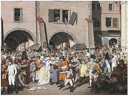 A BUSTLING MARKETPLACE, PRAGUE