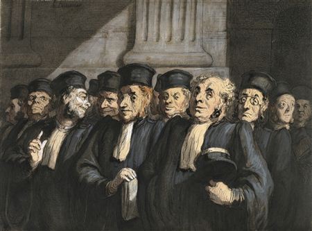 LES AVOCATS — LE PARQUET DES AVOCATS by Honore Daumier - Auction record, sale price, and art valuation. Compare with similar artists and explore comparable artworks.