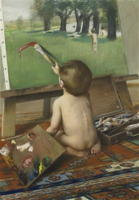 THE YOUNG ARTIST PLAYING TRICKS