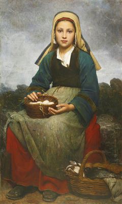 Sample artwork by Emile Auguste Hublin (1830 - c.1891), known for neo-classical portrait painting of religious figures, interiors scenes with young women - View similar artists and auction records
