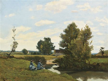 AN AFTERNOON ALONG THE LOING, NEAR SAINT-PRIVÉ