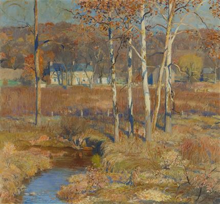 NOVEMBER by Daniel Garber - Auction record, sale price, and art valuation. Compare with similar artists and explore comparable artworks.