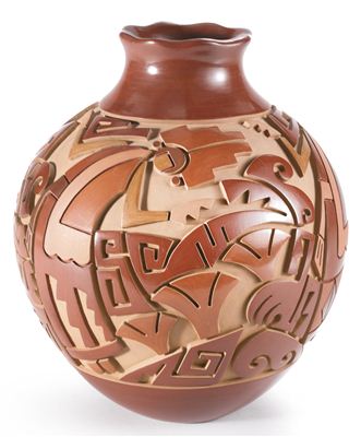 Sample artwork by Tammy Garcia (Born 1969), known for santa clara pueblo pottery - View similar artists and auction records