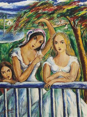 MUJERES EN EL BALCÓN