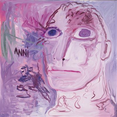 Portrait of Bjarne Melgaard: SELF-PORTRAIT AS ANNI WHILE SHE WAS RECORDING HER NEW ALBUM