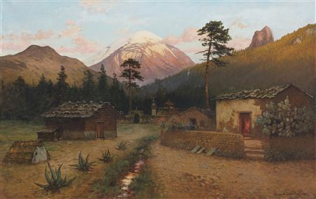 LANDSCAPE WITH VOLCANO