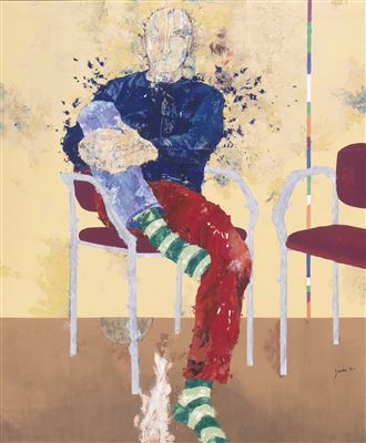 Sample artwork by Luis Granda (Born 1941), known for painting - View similar artists and auction records