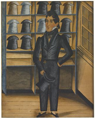PORTRAIT OF HATTER JOHN MAYS OF SCHAEFFERSTOWN