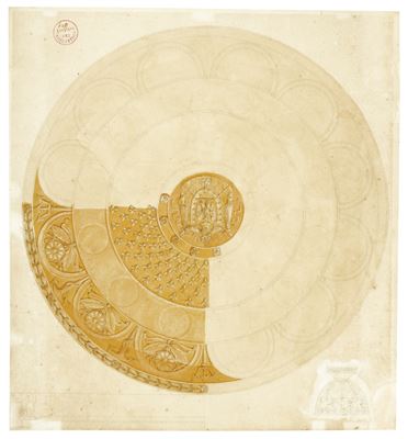 A DESIGN FOR A SALVER, WITH A SMALLER STUDY OF A CUP AND A BASE