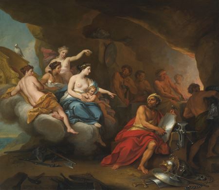 VENUS IN THE FORGE OF VULCAN by Louis De Boulogne II - Auction record, sale price, and art valuation. Compare with similar artists and explore comparable artworks.