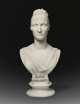 ELISA BACIOCCHI, NÉE BONAPARTE, PRINCESS OF PIOMBINO AND LUCCA, GRAND DUCHESS OF TUSCANY by Lorenzo Bartolini - Auction record, sale price, and art valuation. Compare with similar artists and explore comparable artworks.