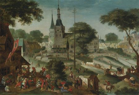 THE KERMESSE AT SCHELLEBELLE by Jacob Savery I - Auction record, sale price, and art valuation. Compare with similar artists and explore comparable artworks.