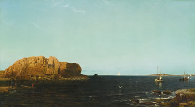NDIAN ROCK, NARRAGANSETT BAY by Arthur Quartley - Auction record, sale price, and art valuation. Compare with similar artists and explore comparable artworks.