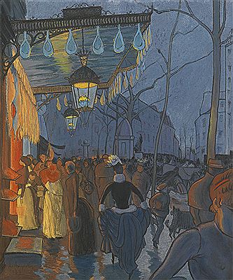 AVENUE DE CLICHY, LE SOIR, CINQ HEURES
