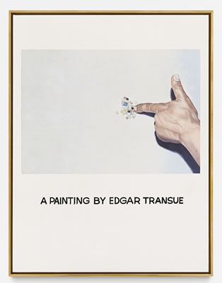 COMMISSIONED PAINTING: A PAINTING BY EDGAR TRANSUE by John Anthony Baldessari - Auction record, sale price, and art valuation. Compare with similar artists and explore comparable artworks.