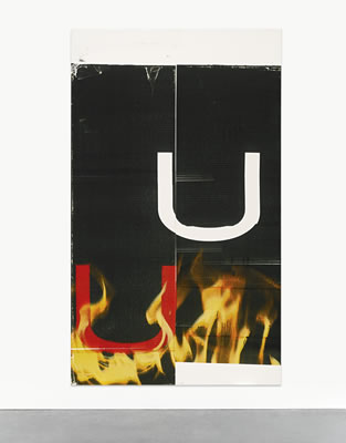 Sample artwork by Wade Guyton (Born 1972), known for abstract sculpture, digital art, photography - View similar artists and auction records