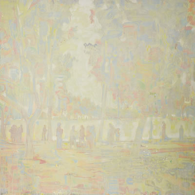 UNTITLED (MEXICO PARK/FIGURES WALKING BENEATH TREES)