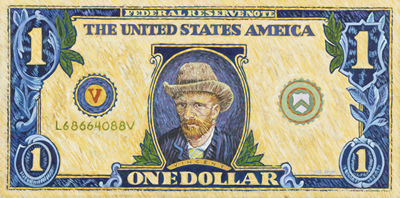 VAN GOGH DOLLAR by Robert Dowd - Auction record, sale price, and art valuation. Compare with similar artists and explore comparable artworks.