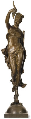 FORTUNA by Edme Augustin Jean Moreau-Vauthier - Auction record, sale price, and art valuation. Compare with similar artists and explore comparable artworks.