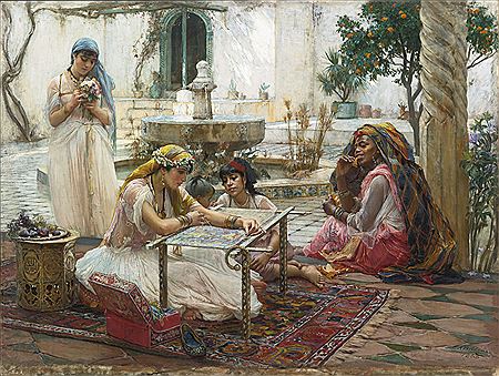 DANS UNE VILLE DE CAMPAGNE ALGER by Frederic Arthur Bridgman - Auction record, sale price, and art valuation. Compare with similar artists and explore comparable artworks.