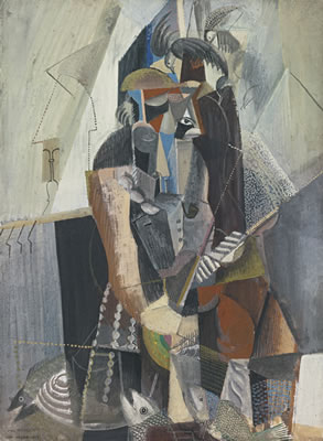 THE FISHERMAN (FISHERMAN, FISH AND SEA GULLS) by Max Weber - Auction record, sale price, and art valuation. Compare with similar artists and explore comparable artworks.