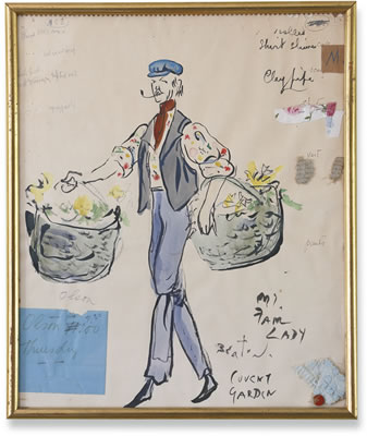 COSTUME STUDY FOR A FLOWER SELLER IN "MY FAIR LADY"