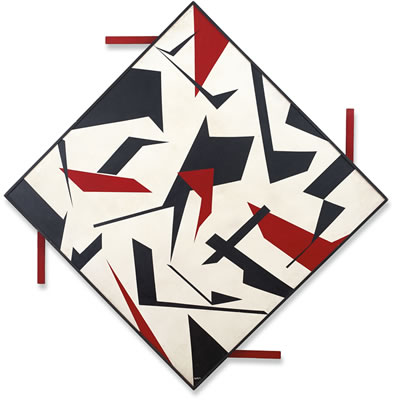 TRIÁNGULOS BLANCO Y NEGRO by Sandu Darie - Auction record, sale price, and art valuation. Compare with similar artists and explore comparable artworks.