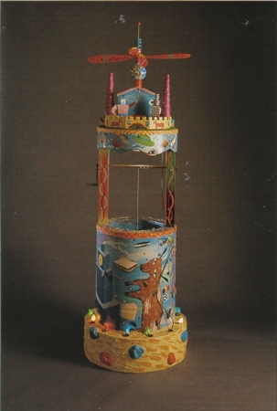 Sample artwork by Rodney Greenblat (Born 1960), known for sculptor-mod painted furniture - View similar artists and auction records