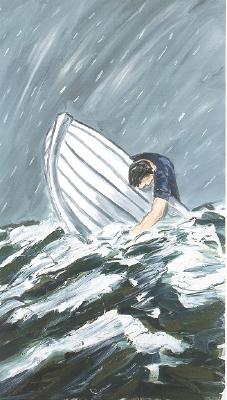 Sample artwork by Richard Bosman (Born 1944), known for abstract, real and surreal marine, figure, animal painting, screenprints - View similar artists and auction records