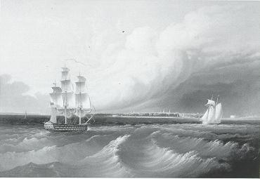 Sailing off New York Harbor