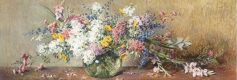 Sample artwork by Carle Blenner (1862 - 1952), known for portrait, still life and landscape painting - View similar artists and auction records