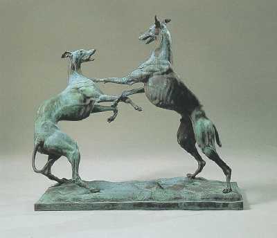 Greyhounds At Play