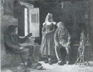 The Story Of The Hunt by Thomas Hovenden - Auction record, sale price, and art valuation. Compare with similar artists and explore comparable artworks.