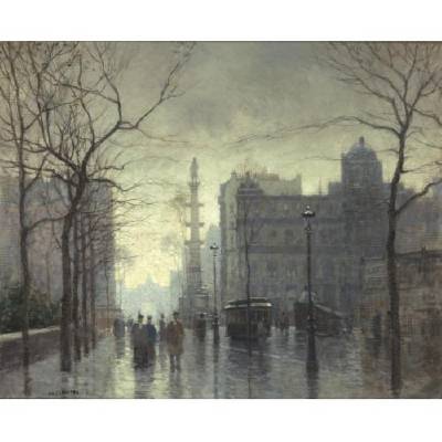 Rainy Day, Columbus Circle