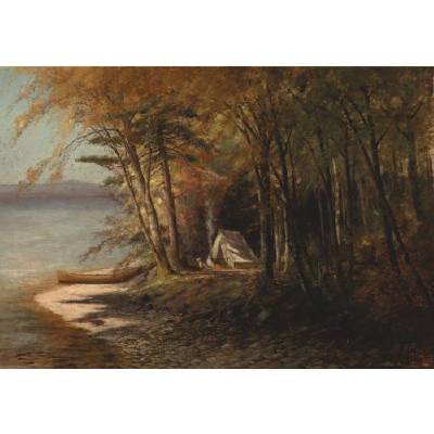 Camping on Saranac Lake, Adirondacks