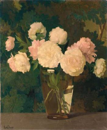Peonies and Tapestry by Hermann Dudley Murphy - Auction record, sale price, and art valuation. Compare with similar artists and explore comparable artworks.