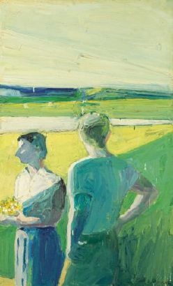 Boy and Girl in Garden