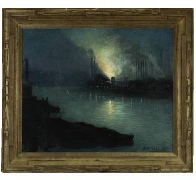 Pittsburgh Steel Mills at Night