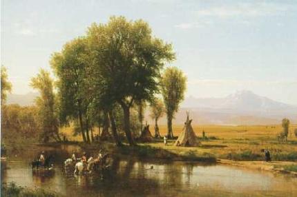 Sample artwork by Worthington (Thomas) Whittredge (1820 - 1910), known for landscape, portrait, marine, and genre painting - View similar artists and auction records