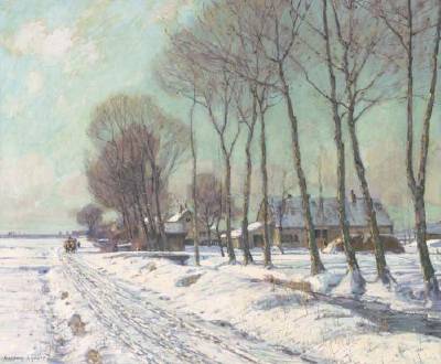 Snow Clad Fields in Morining Light