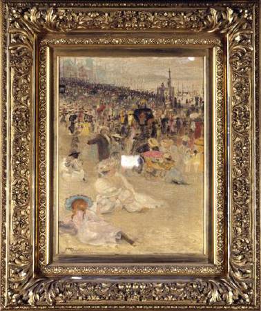 Sample artwork by Frank Henry (Hector) L Tompkins (1847 - 1922), known for genre, landscape, portrait, floral - View similar artists and auction records