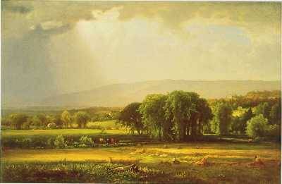 Harvest Scene in Delaware Valley