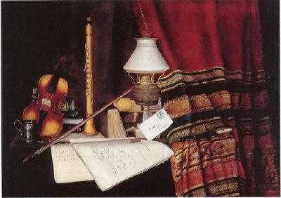 Still Life with Musical Instruments by Charles Meurer - Auction record, sale price, and art valuation. Compare with similar artists and explore comparable artworks.