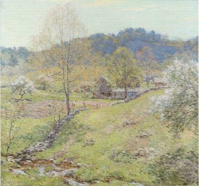 Maytime by Willard Leroy Metcalf - Auction record, sale price, and art valuation. Compare with similar artists and explore comparable artworks.