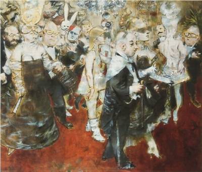 The Great Society by Jack Levine - Auction record, sale price, and art valuation. Compare with similar artists and explore comparable artworks.