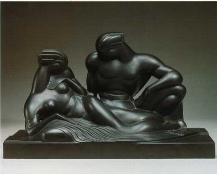 Man and Woman by Boris Lovet-Lorski - Auction record, sale price, and art valuation. Compare with similar artists and explore comparable artworks.