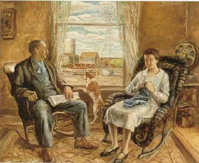 My Mother and Father by John Steuart Curry - Auction record, sale price, and art valuation. Compare with similar artists and explore comparable artworks.
