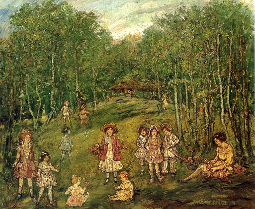 In the Park by Jerome Myers - Auction record, sale price, and art valuation. Compare with similar artists and explore comparable artworks.